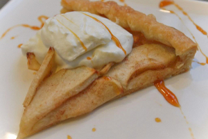 Apple Tart with Maple Whipped Cream and Apple Cayenne Syrup Apple Tart with Maple Whipped Cream and Apple Cayenne Syrup