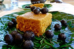 Maple Sweet Corn Polenta Cake Maple Sweet Corn Polenta Cake