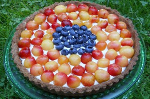 Rainier Cherry Tart with Maple Cream and Maple Crust Rainier Cherry Tart with Maple Cream and Maple Crust
