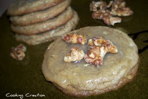 Maple-Walnut Cookies with Toasted Walnuts and Maple Glaze Maple-Walnut Cookies with Toasted Walnuts and Maple Glaze